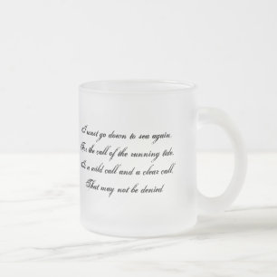 Down to the Sea Pirate Poetry Mug