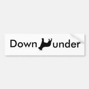 Down Under Australian Cattle Dog Bumper Sticker