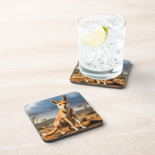 **"Down Under Delight: The Kangaringo Design"** Coaster
