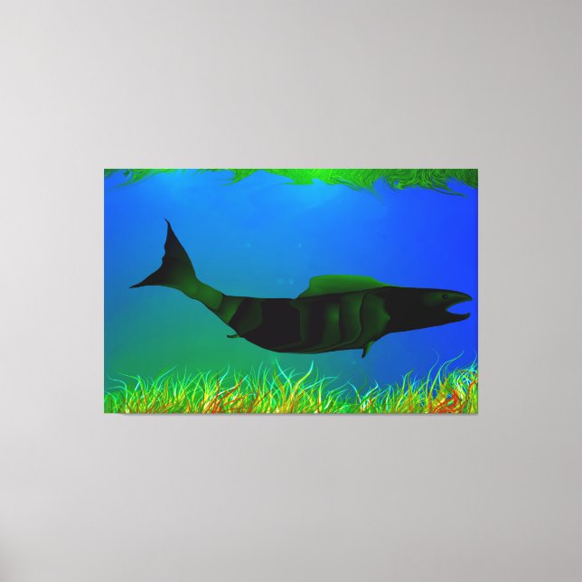 Down Under Digital Painting on Canvas Print (Front)