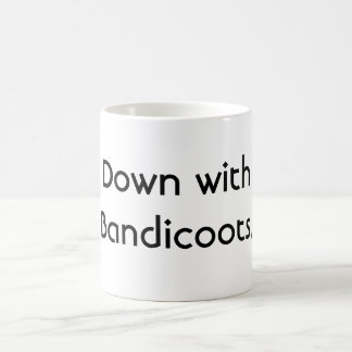 Down with Bandicoots. Coffee Mug