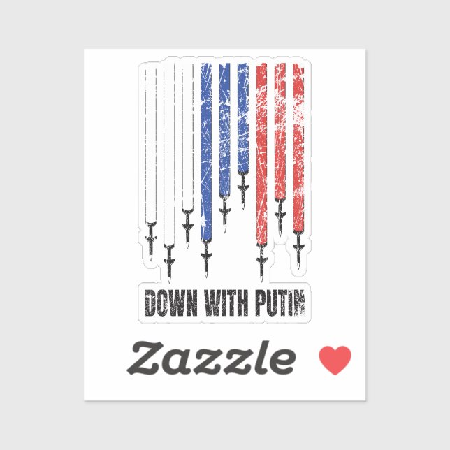 Down with Putin Antiwar Peace Ukraine (Sheet)