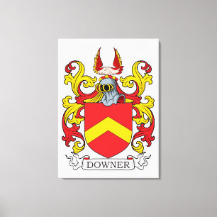 Downer Family Crest Canvas Print