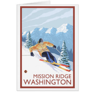 Downhhill Snow Skier - Mission Ridge, Washington