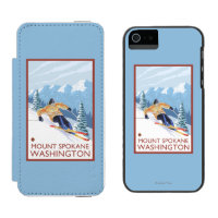 Downhhill Snow Skier - Mount Spokane,