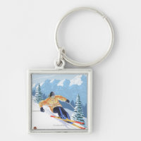 Downhhill Snow Skier - Mount Spokane,