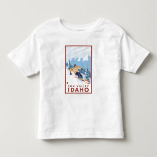 Downhhill Snow Skier - Sun Valley, Idaho Toddler T-Shirt