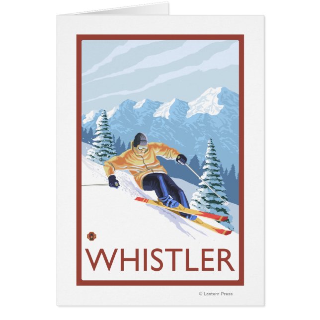 Downhhill Snow Skier - Whistler, BC Canada (Front)