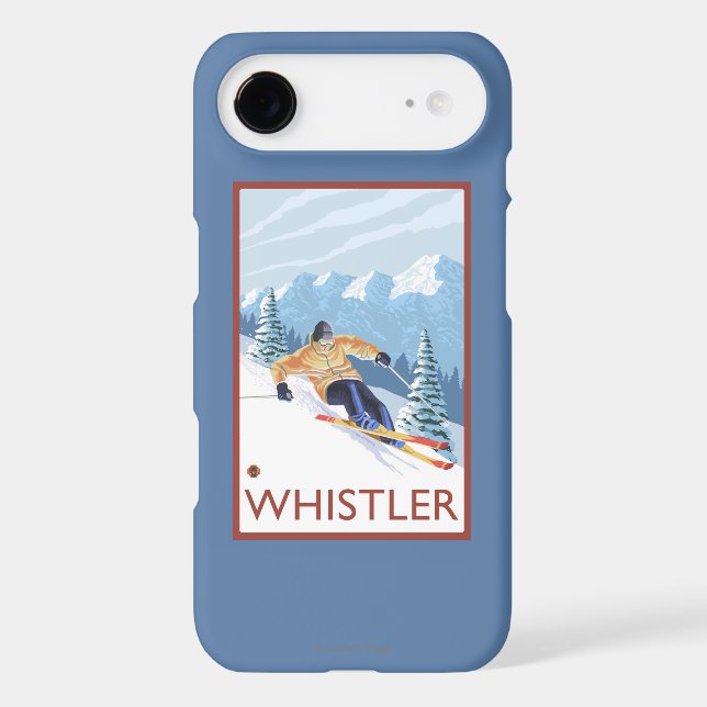 Downhhill Snow Skier - Whistler, BC Canada Case-Mate iPhone Case (Back)