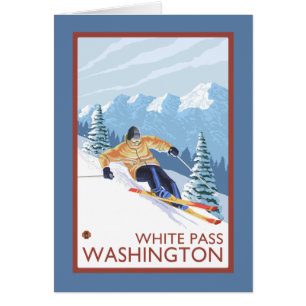 Downhhill Snow Skier - White Pass, Washington