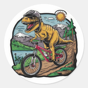 Downhill Adventure: Colourful Vector Art Sticker