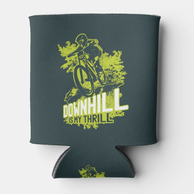 Downhill Biking  Can Cooler (Front)