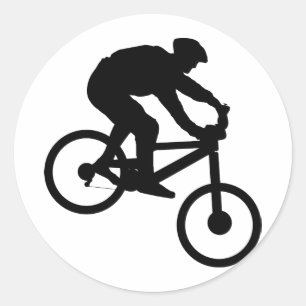 Downhill Classic Round Sticker