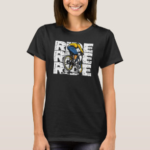Downhill Mauntain Bike MTB Wheel racing Ride BMX T-Shirt