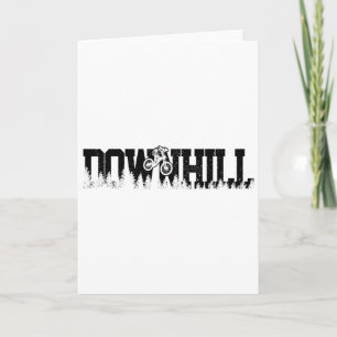 Downhill Mountain Bike Biking Mtb Biker Gift Card