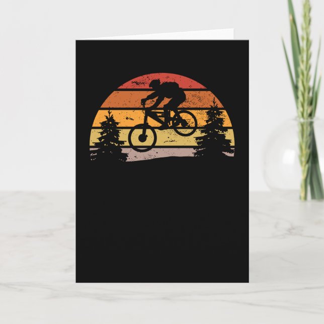 Downhill Mountain Biker ET MTB Funny Gift Card (Front)