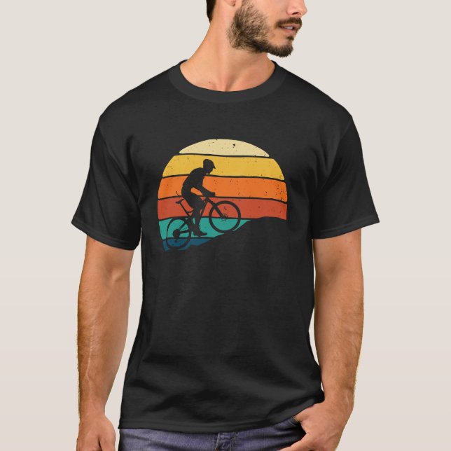 Downhill Mountain Biking  Cyclist MTB Bike Rider C T-Shirt (Front)