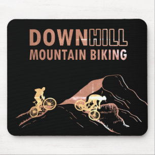 Downhill mountain biking mouse mat