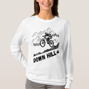 Downhill Mountain Biking retro bicyclist T-Shirt