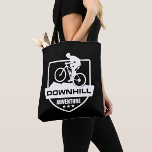 Downhill mountain biking tote bag