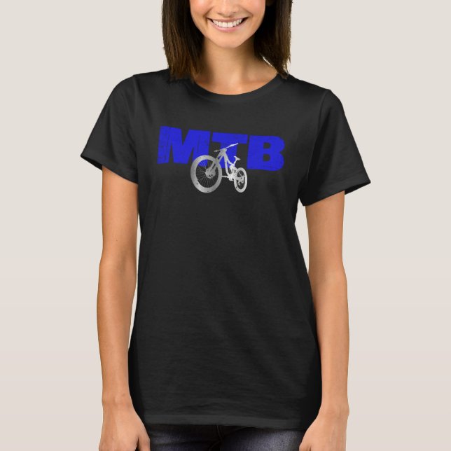 Downhill MTB Cyclist Outfit for Mountain Bikers T-Shirt (Front)