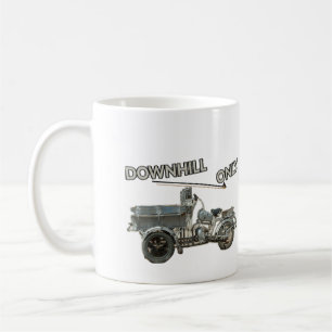 Downhill Only Vintage Vehicle Coffee Mug