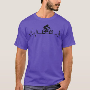Downhill Pulse Biker Heartbeat Mountain Biking MTB T-Shirt