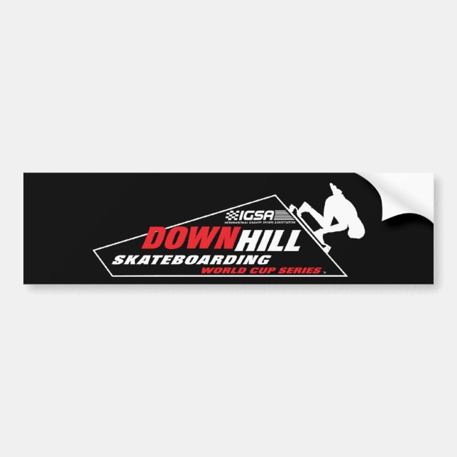 Downhill Skateboarding World Cup Bumper Sticker (Front)