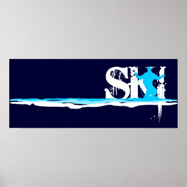 downhill ski poster (Front)
