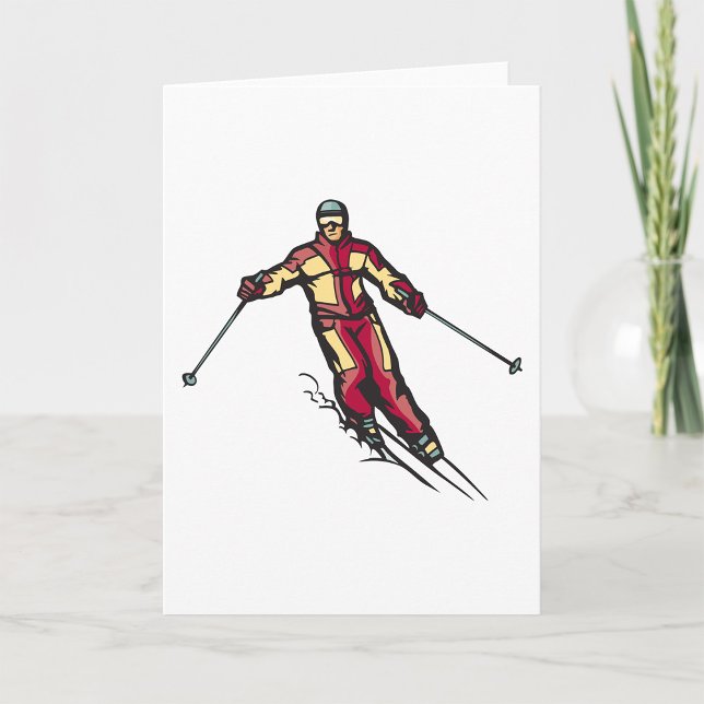 Downhill Skier Card (Creator Uploaded)