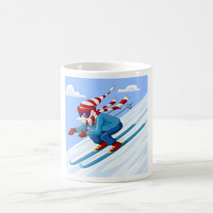 Downhill Skier Coffee Mug