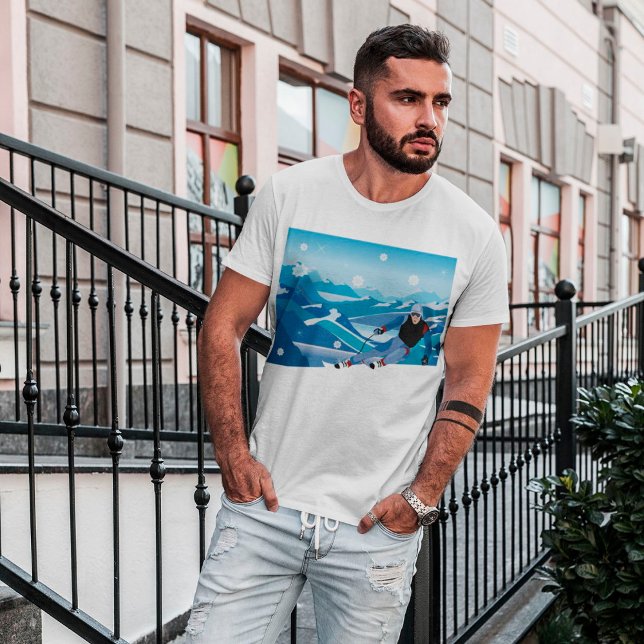 Downhill Skier Mens T-Shirt (Creator Uploaded)