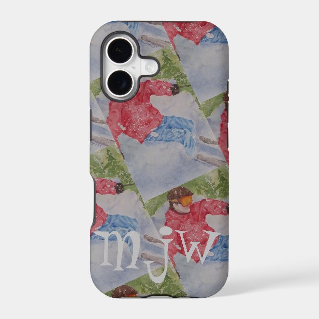 DOWNHILL SKIER MONOGRAM (Back)