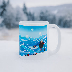 Downhill Skier Mug