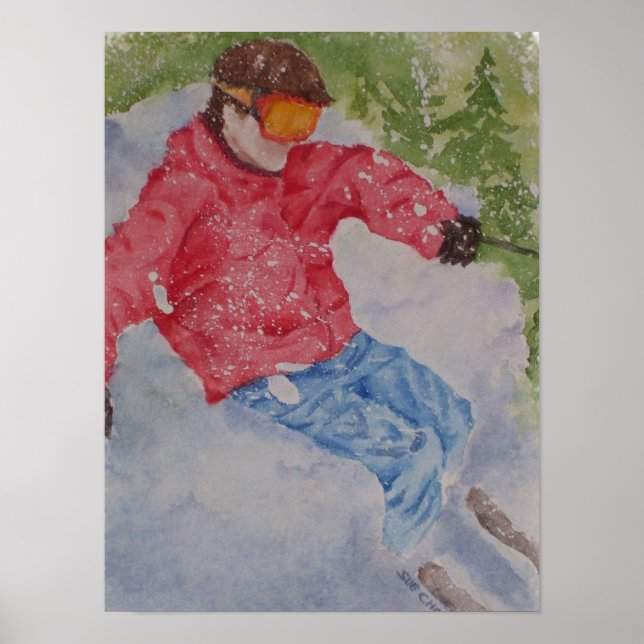 Downhill Skier Poster (Front)