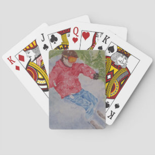 DOWNHILL SKIING PLAYING CARDS