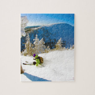Downhill Skiing, Pyhätunturi Jigsaw Puzzle