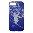 Downhill Snow Ski Blue Monogram