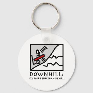 Downhill Thrill Wagon Key Ring