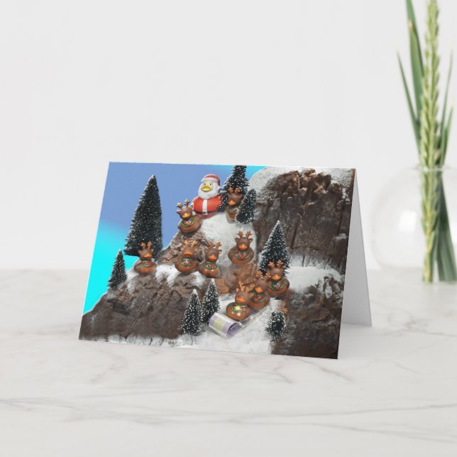 Downhill Thrills! Holiday Card (Front)