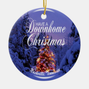 Downhome Nashville Christmas Ornament
