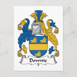 Downie Family Crest Postcard