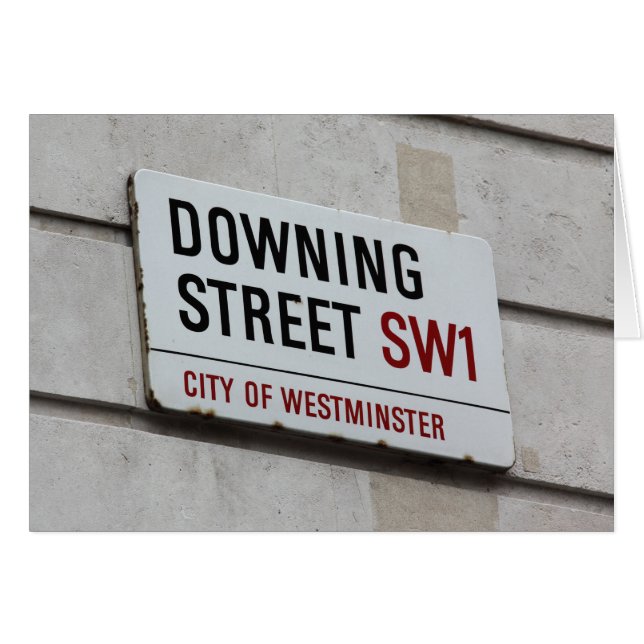 Downing Street Sign (Front Horizontal)