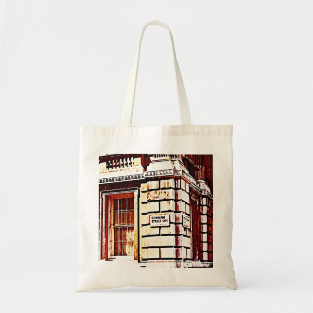 Downing Street Sign Tote Bag (Front)