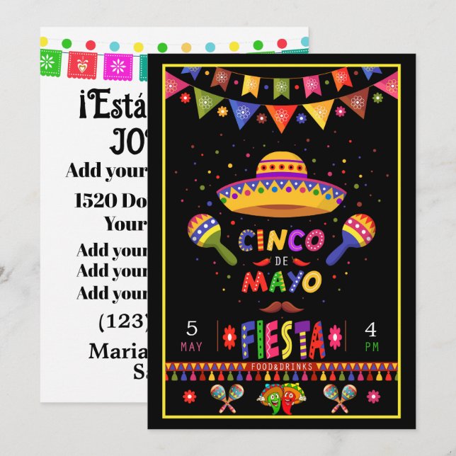 Download Choice Cinco de Mayo Invitation (Front/Back)