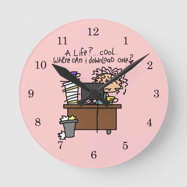 Download Life Humour Round Clock (Front)