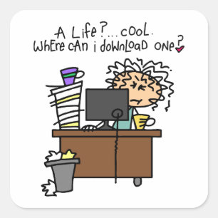 Download Life Humour Square Sticker