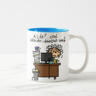Download Life Humour Two-Tone Coffee Mug