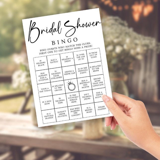 DOWNLOADABLE Bridal Bingo Bridal Shower Game Poster (Creator Uploaded)
