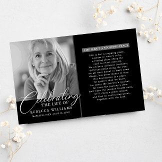 Downloadable Celebration of Life Program Template